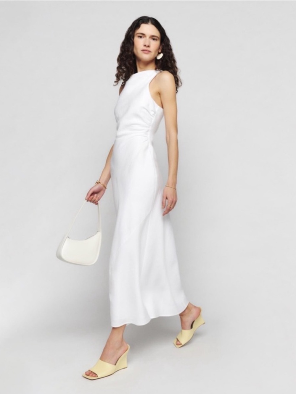 NEW 100% Linen Reformation ‘Casette’ Maxi Dress, size 6